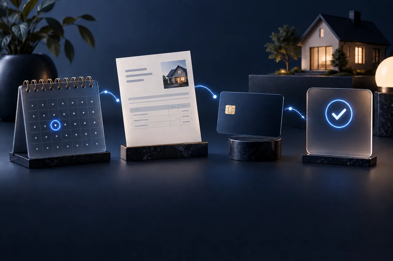Calendario, comprobantes y confirmación de pagos de impuestos programados.